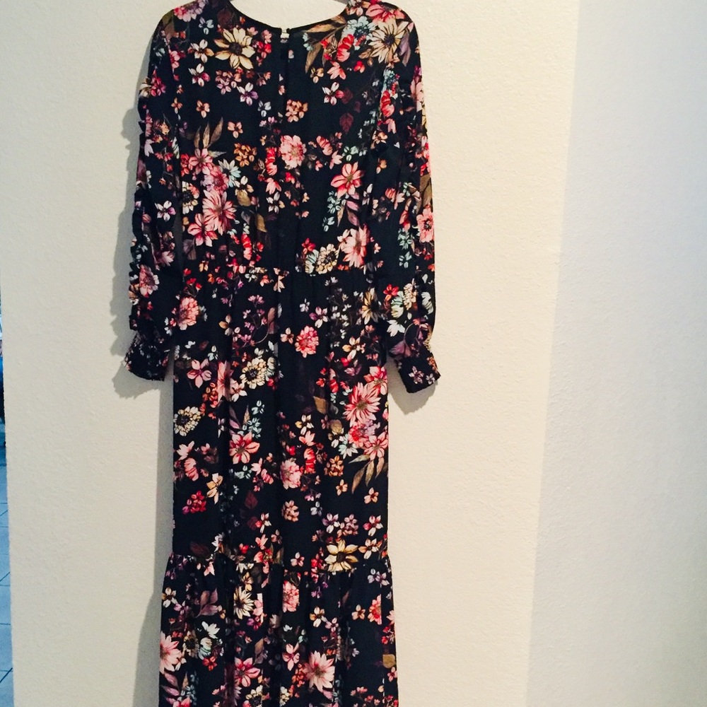 Label by 5Twelve Flower Dress Black Maxi